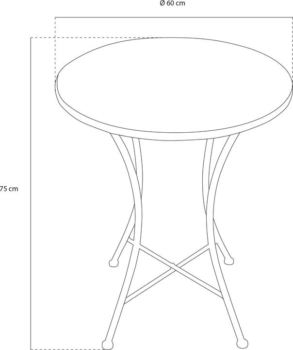 Immagine prodotto Axi Set bistrot a mosaico Amélie in stile siciliano blu/giallo (60 cm)