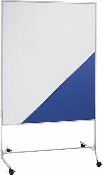 Image du produit eurokraft basic Tableau de conférence mobile, habillage tissu / tableau blanc, l x h 1200 x 1500 (120 x 150 cm)