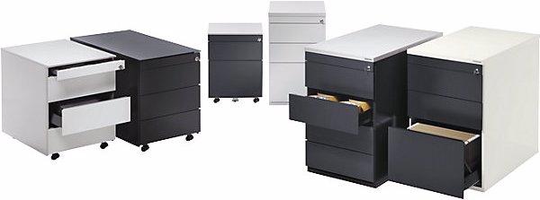 Actual product image Mauser Drawer pedestal, HxD 720 x 800 mm, 2 drawers, 1 suspension file drawer, pure