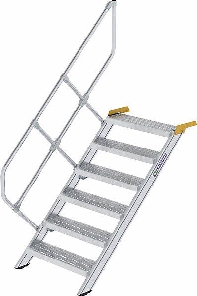Produktbild Munk Industrietreppe, Stahl-Lochblechstufen, Stufenbreite 800 mm, 6 Stufen (Anlegeleiter)