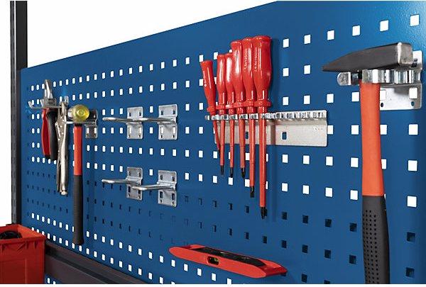 Produktbild eurokraft basic Lochwand, für Arbeitstisch-System WT, für Tischbreite 1200 mm