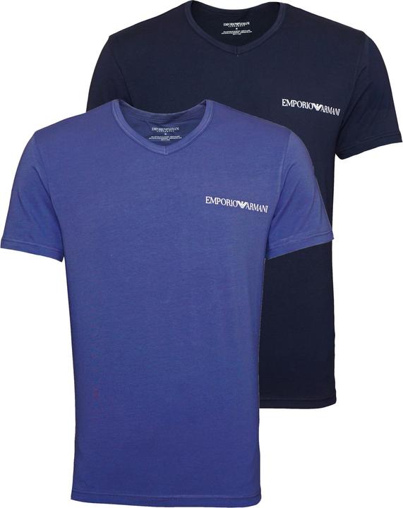 Produktbild Emporio Armani Shirt Basic-T-Shirts mit V-Ausschnitt und Logo-Print in Regular Fit (S)