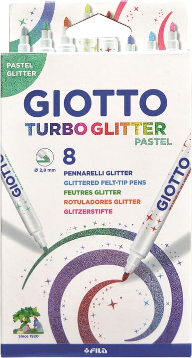 Actual product image Giotto Turbo Glitter (Multicoloured, 8 x)