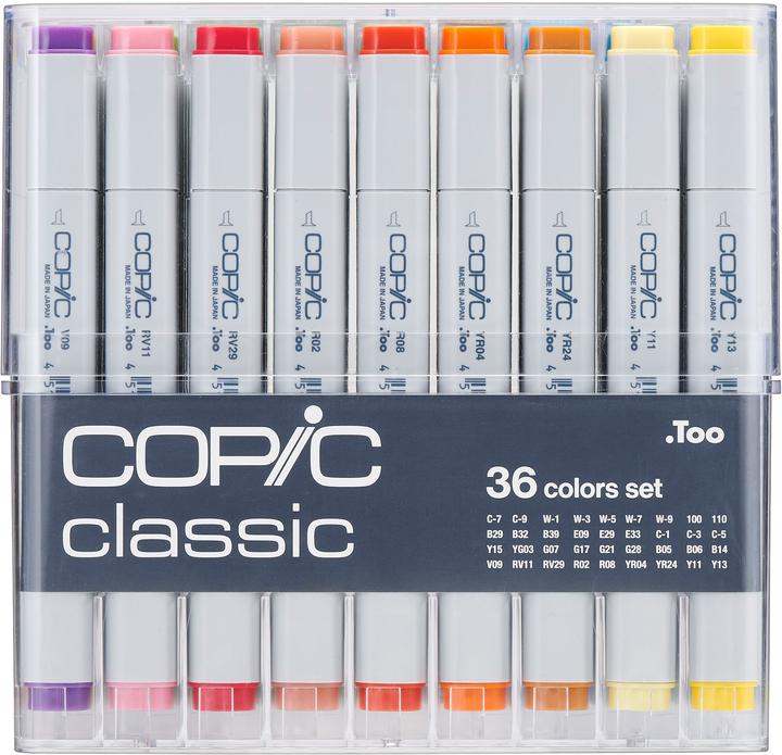 Produktbild Copic Basis Set (Grau, 7 mm, 36 x)