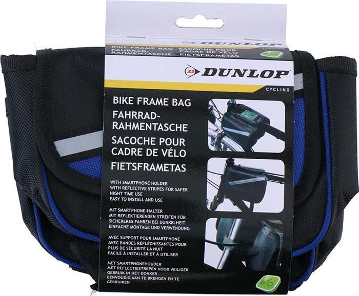 Actual product image Dunlop Torba / sakwa rowerowa na ramę (Czarny/Niebieski) (Frame bag)