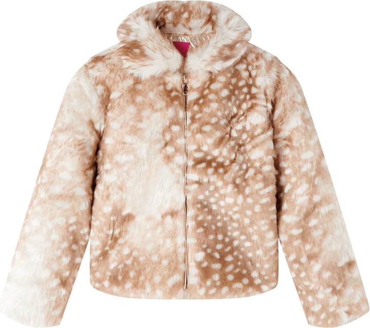 Immagine prodotto VidaXL Cappotto per bambini in pelliccia sintetica cognac 104, materiale esterno (104)