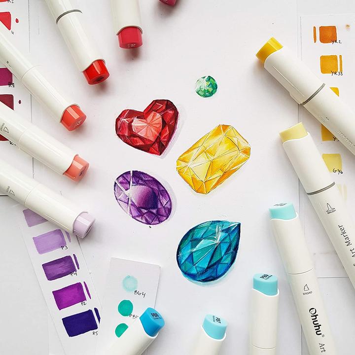 Image du produit Ohuhu Marqueur artistique Honolulu B (Multicolore, 48 x)