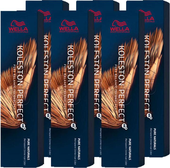 Image du produit Wella Koleston Perfect ME+ Pure Naturals lot de 6 7/0 blond moyen (7/0)