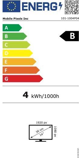 Energy Label Mobile Pixels Trio 2.0 (1920 x 1080 pixels, 13.30")