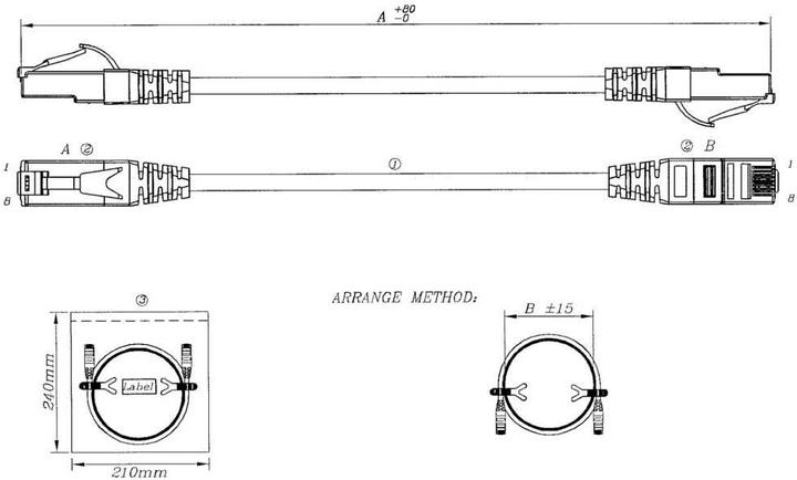 Produktbild EFB Elektronik Netzwerkkabel, Patchkabel 6a S/FTP, UL zertifiziert, 5 m (S/FTP, CAT6a, 5 m)
