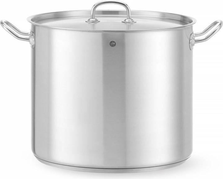 Hendi Marmite à légumes avec couvercle 21 l 320x270 mm Kitchen Line (32 cm, Casserole, Acier inoxydable)