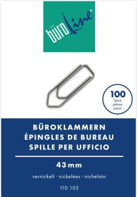 Immagine prodotto BüroLine Pinzette formato 2, 43mm (100 x)