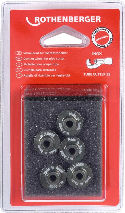 Actual product image Rothenberger Cutting wheel Inox 5 pcs 070056D (Tailor's wheel)