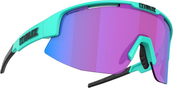 Matt Turquoise, Nano Optics Nordic Light Begonia, Violet w Blue Multi