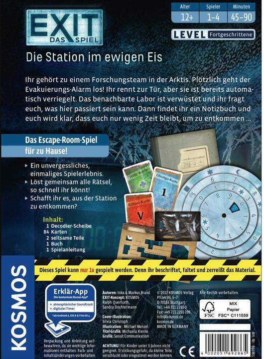 Image du produit Kosmos Sortie - La station dans les glaces éternelles (Allemand)