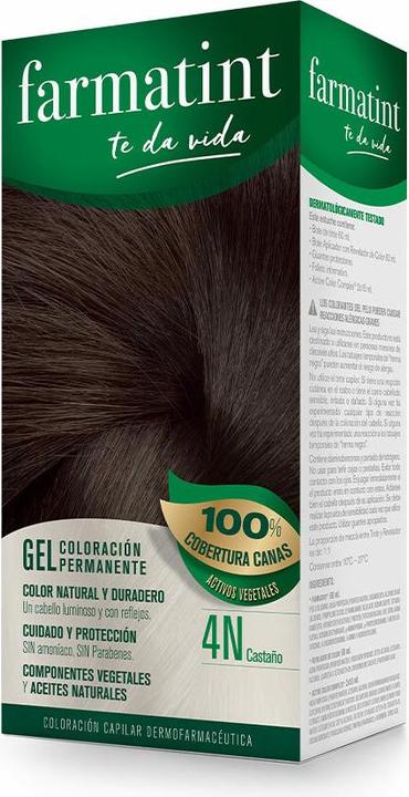 Actual product image Farmatint Permanent Color Gel 4n Brown 150ml (4N)