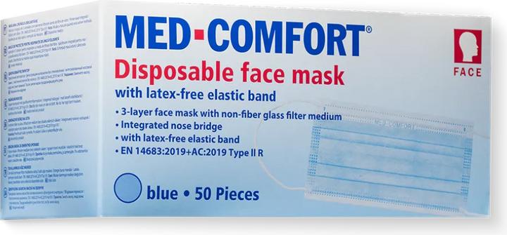 Nährwerte und Zutaten Ampri Mundschutz Med Comfort mit Elastikbändern 50 Stk (50 x)