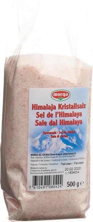 Actual product image Morga Himalayan crystal salt (500 g)