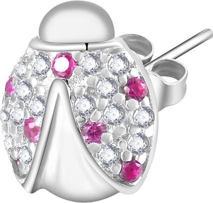 Immagine prodotto Rosato Orecchini singoli in argento Coccinella Storie RZO016R (L)
