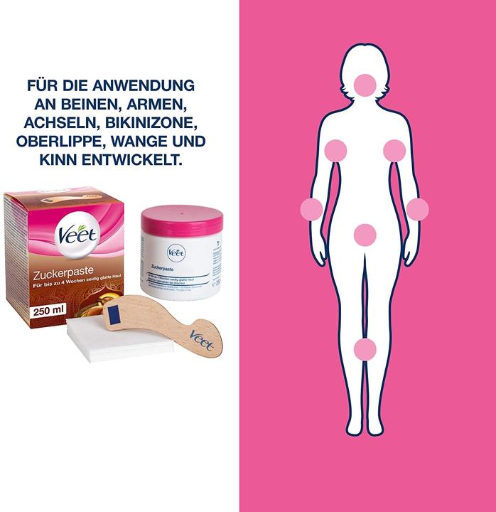 Actual product image Veet 2er Pack Sugaring Zuckerpaste zur Haarentfernung (500 ml, 2 x)