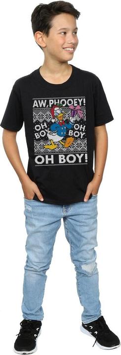 Immagine prodotto Disney Donald Duck Christmas Fair Isle Maglietta Ragazzi (152, 158)