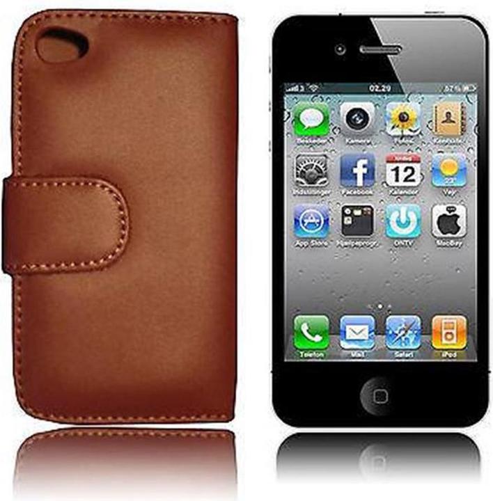 Actual product image Cadorabo Case for Apple iPhone 4 / iPhone 4S for Apple iPhone 4 / iPhone 4S Book Glatt (Apple iPhone 4s, Apple iPhone 4)