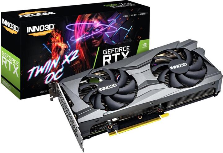 Actual product image Inno3D GeForce RTX 3060 Twin X2 OC 12GB GDDR6 LHR (N30602-12D6X-11902120H) (12 GB)