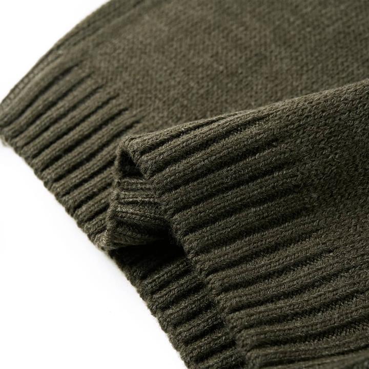 Actual product image VidaXL Kids jumper knitted khaki 92,Material: 100 (92)