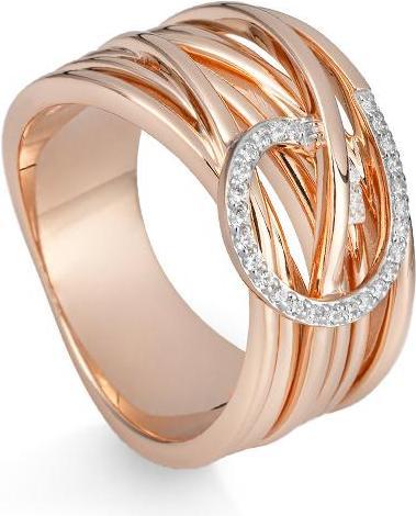 Image du produit Breuning BAGUE - BRILLE. 0,154 Ct. H/si (57, Or 750/18 K)