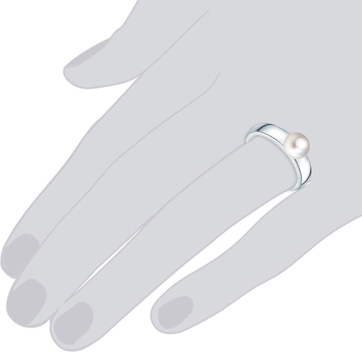 Produktbild Valero Pearls Damen Sterling Silber Süsswasser-Zuchtperle silber - 2190 (58, 925 Silber)