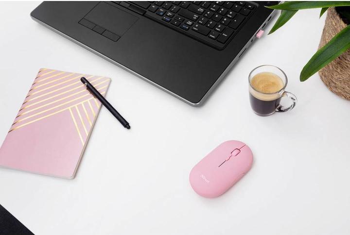 Actual product image Trust Mouse Puck Rechargeable Pink (Wireless)