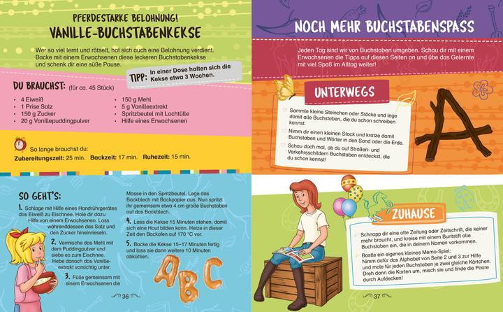 Nährwerte und Zutaten Bibi & Tina Krtizel Krazel Lernspass - Erste Buchstaben (Deutsch, Schwager & Steinlein Verlag, 2022)