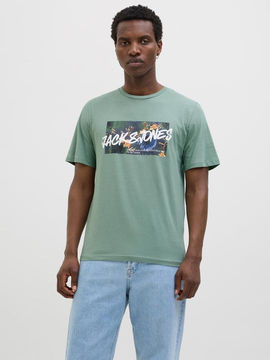 Actual product image Jack & Jones Jjhawaii Shape Tee Ss Crew Neck Ln (S)