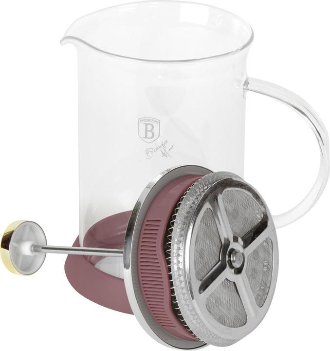 Actual product image BerlingerHaus Design French press for coffee and tea, 800ml, bordeaux (0.80 l)