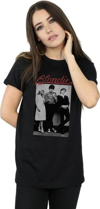 Actual product image Blondie Womens/Ladies Distressed Band Cotton Boyfriend T-Shirt (S)