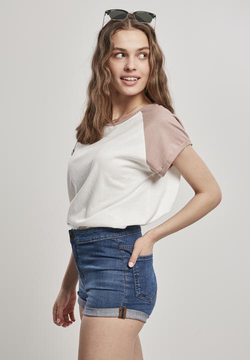Image du produit Urban Classics Tee Raglan contrasté pour les femmes (L)