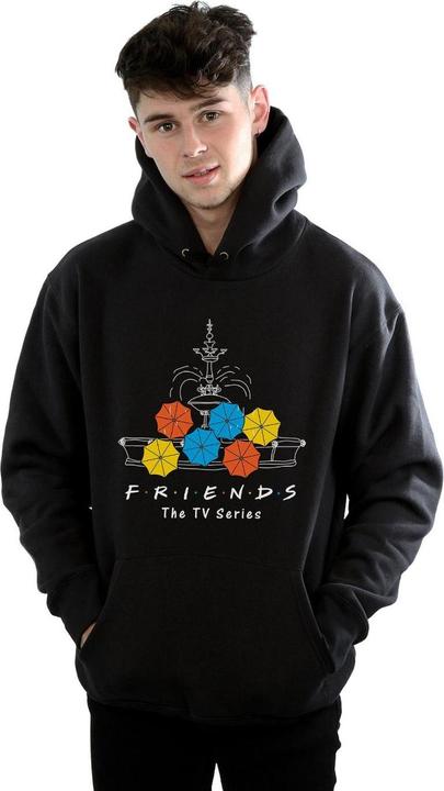 Actual product image Friends Mens Fountain And Umbrellas Hoodie (S)