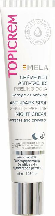 Topicrem Mela Anti-Dark Spot Gentle Peeling Night Cream peelingujący krem na noc 40ml (40 ml, Nachtcreme)