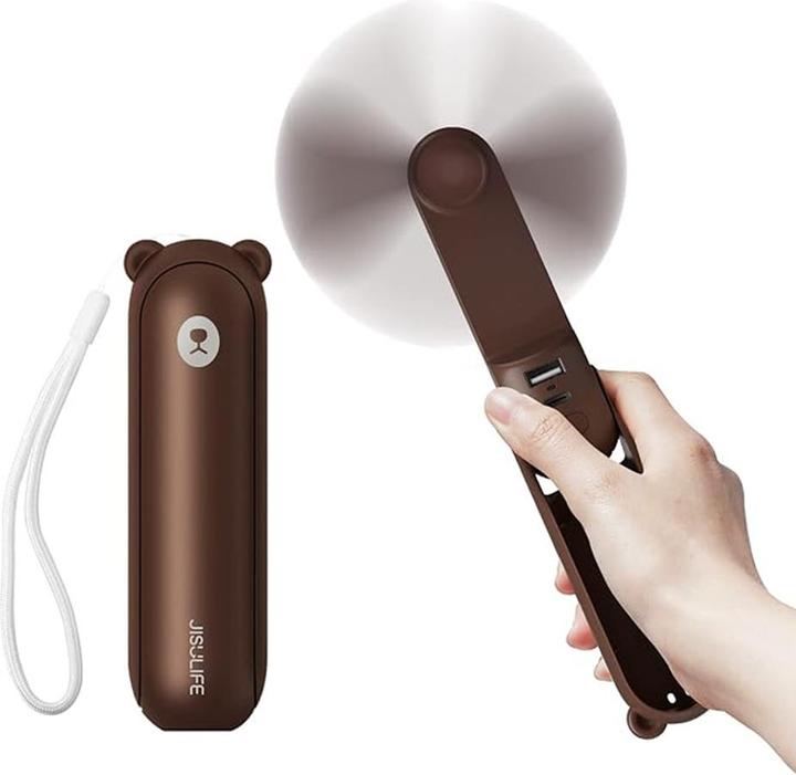 Jisulife Handheld Fan Life8 Plus brown