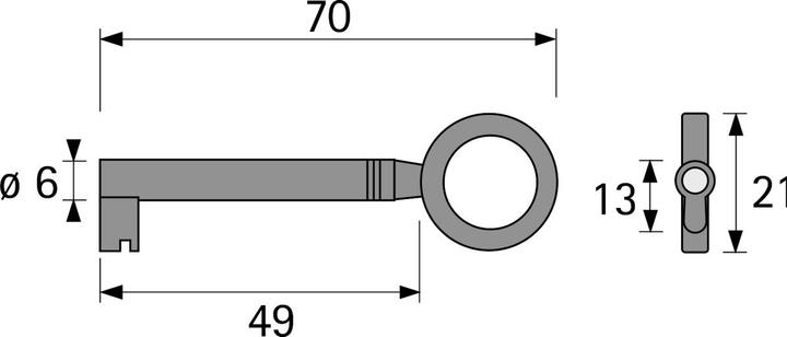 Produktbild Hettich Schlüssel (Zylinderschlüssel)