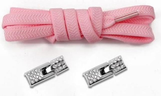 MU Classic Elastic Bling Series 1 Paar Elastische Schnürsenkel ohne zu Binden