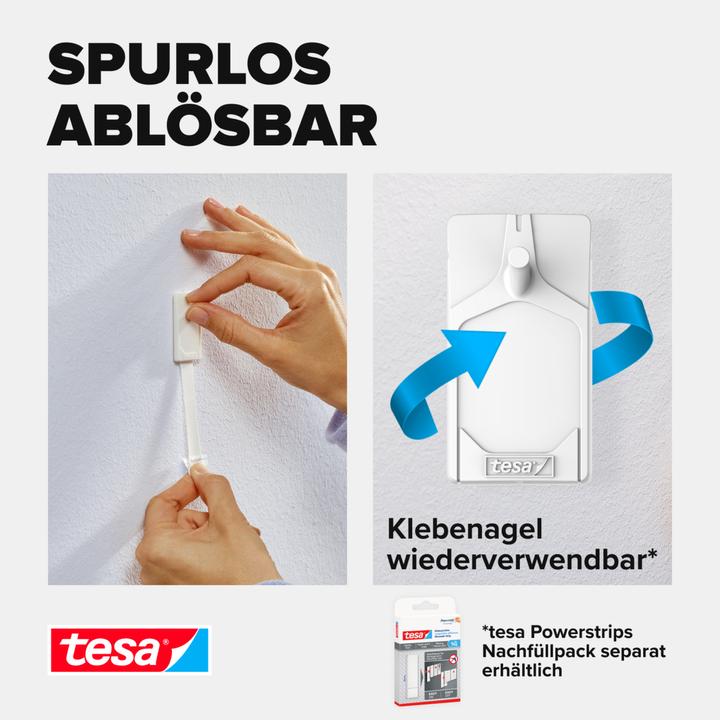 Actual product image tesa adhesive nail for wallpaper and plaster, 0,5 kg