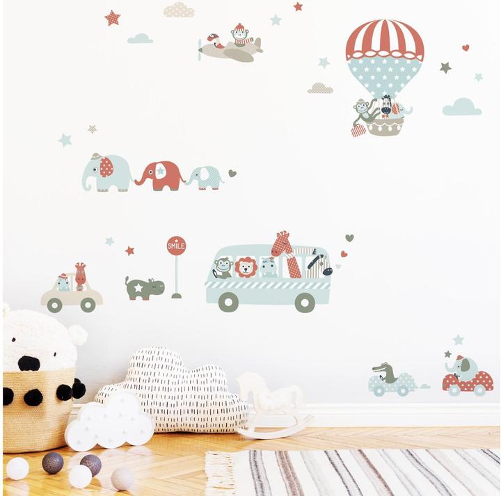 Immagine prodotto Lovely label animali tatuati al muro in tour (32 x 21 cm)