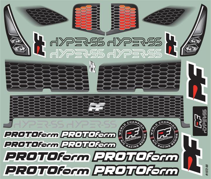 Actual product image Proline Body Hyper-SS Regular Weight unpainted, 1:8 GT