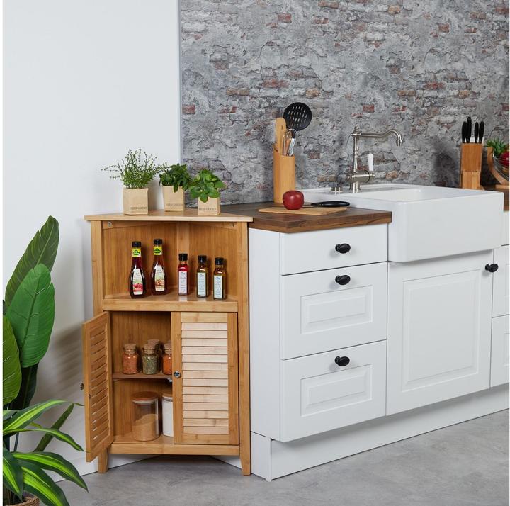 Actual product image Relaxdays Corner cabinet (58 x 30 x 92 cm)