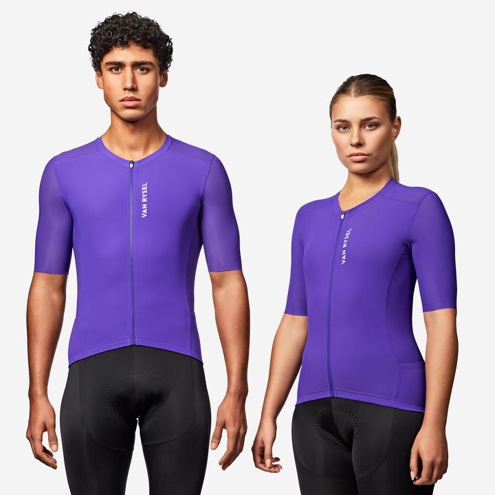 Image du produit Van rysel Maillot de vélo route manches courtes été unisexe - racer 2 violet (M)