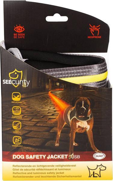 Immagine prodotto Seecurity Gilet luminoso USB in neoprene, M (M, Gilet per cani)