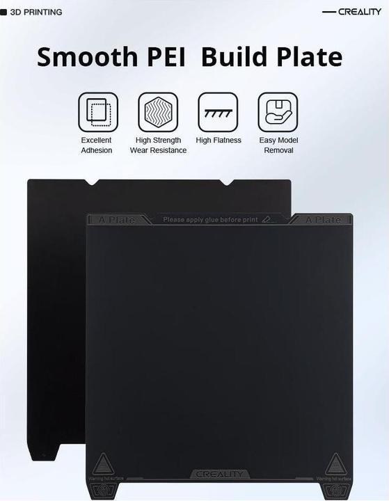 Image du produit Creality Plateforme d'impression K1 Plaque de construction fine en PEI (Lit d'impression)
