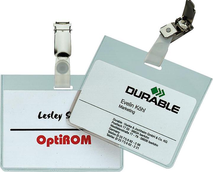 Image du produit Durable Pince pour porte-nom 90 x 60 mm
