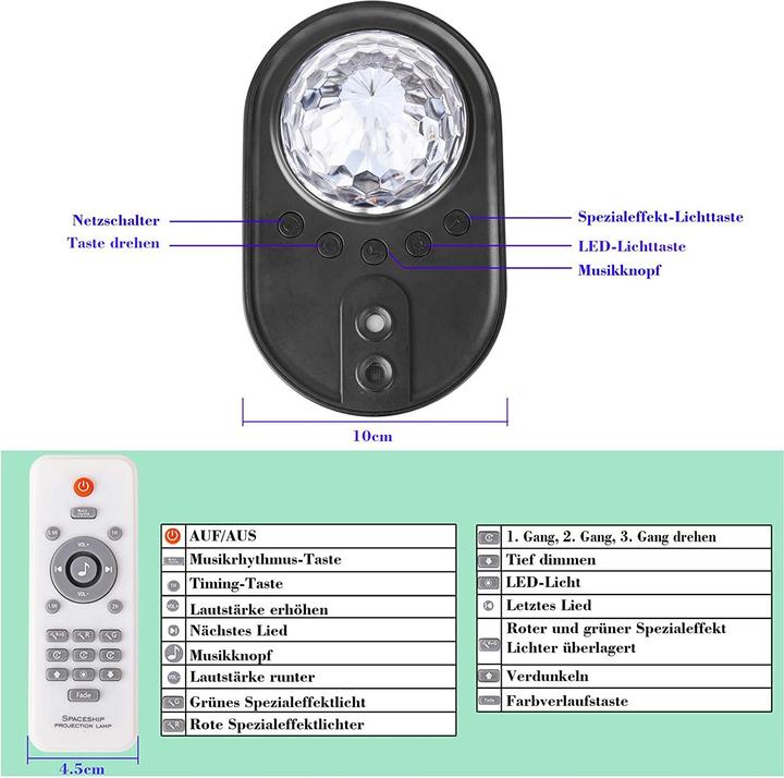 Produktbild Longchangwen LED Sternenhimmel Projektor